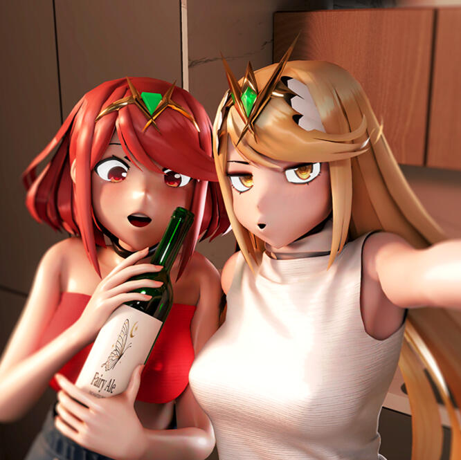 Pyra & Mythra Using Ren (Pyra) & Ryo (Mythra) as a base